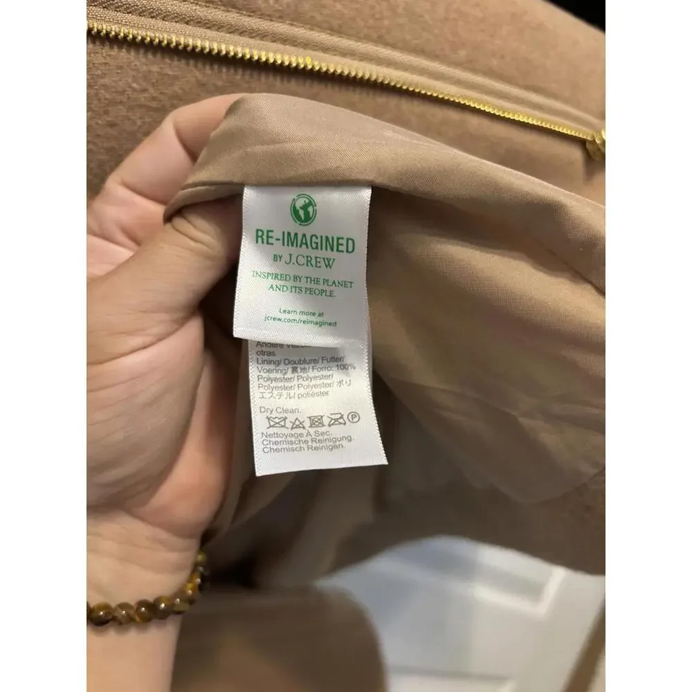 J. Crew Camel Wool Coat - Picture 5 of 9